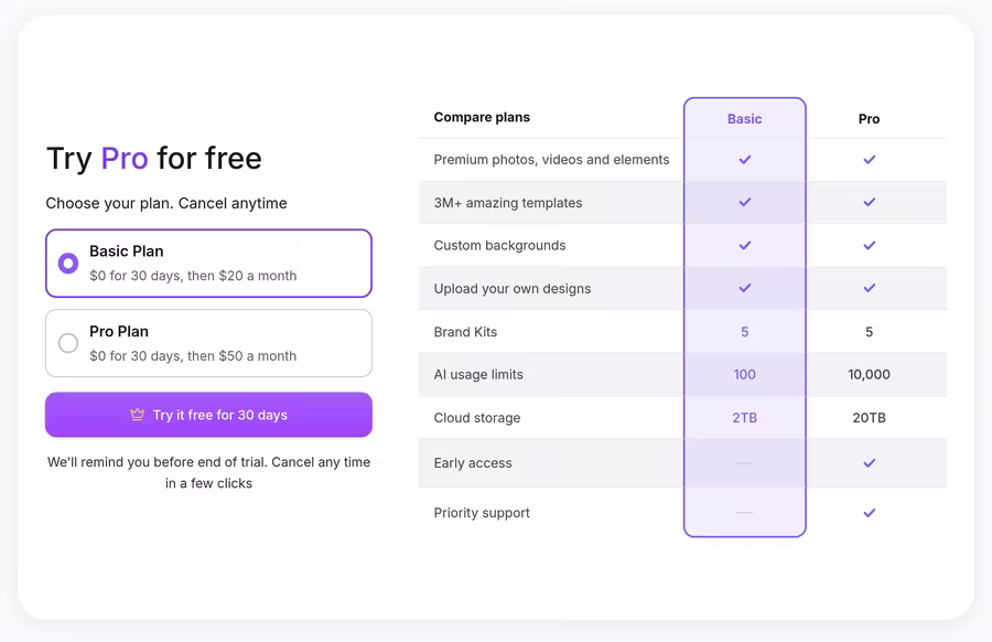 Canvas Template checkout