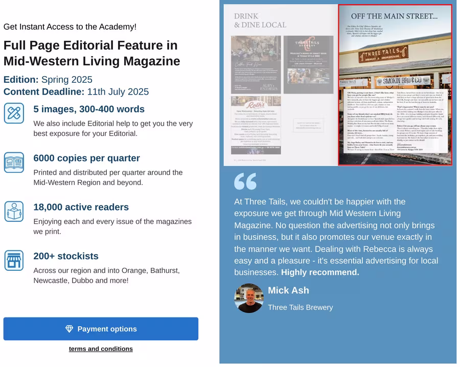 Magazine Ads checkout